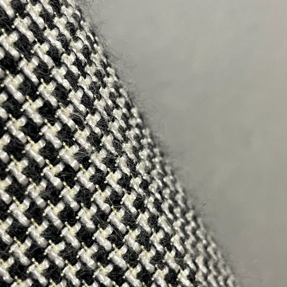 Vintage Paul Stanley Blazer Jacket Women Black White Single Button‎ Boxy Office - Picture 13 of 16